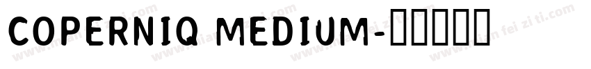 Coperniq Medium字体转换